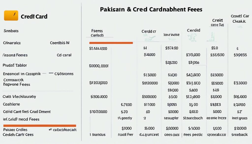 credit card fees and charges in pakistan