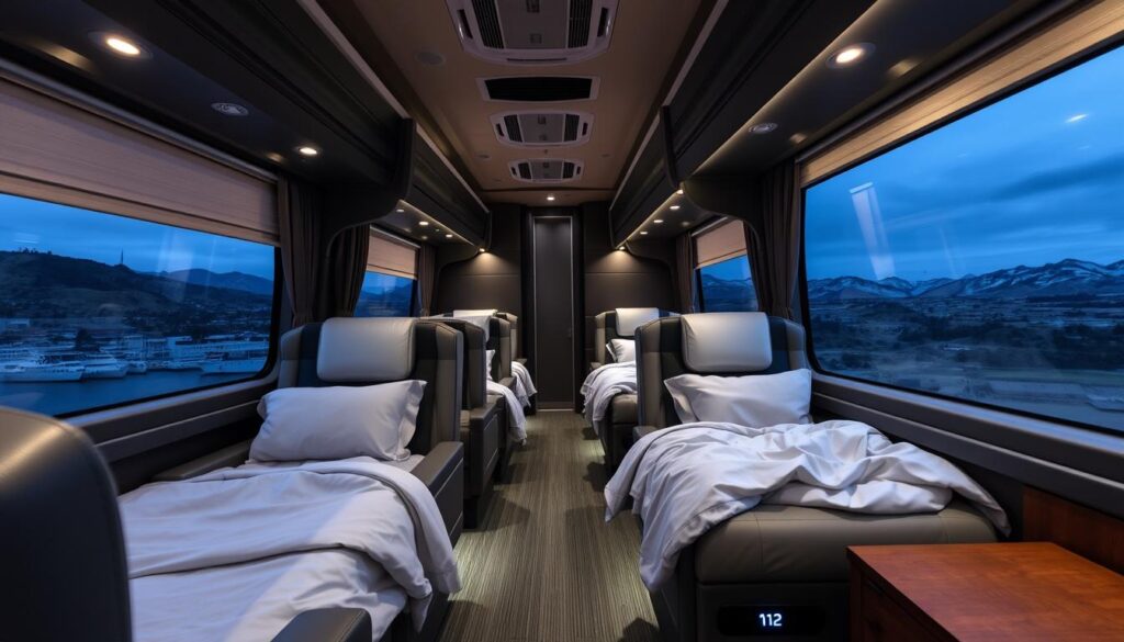 faisal movers sleeper bus features